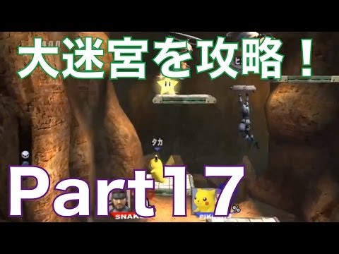 【スマブラX実況】世界を旅する男、バスコ・ダ・タカとスマブラの世界（亜空の使者）を冒険！part17　大迷宮を攻略！
