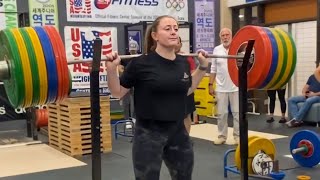 Teen Olympic Weightlifter Broke The Powerlifting Squat Record! screenshot 5