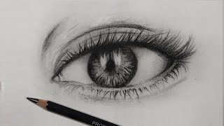 How to draw a realistic eye for beginners step by step screenshot 5