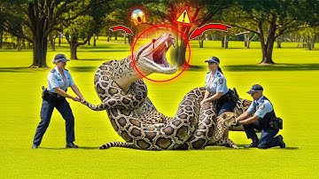 Animal Rescue: Brave rescue team saves a Cheetah from giant python.