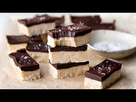 Healthy Chocolate Peanut Butter Slice, low sugar, with protein - Real Food Healthy Body