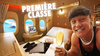 Je TESTE un VOL PREMIÈRE CLASSE (mdr j’ai détruit le caviar) 🛩