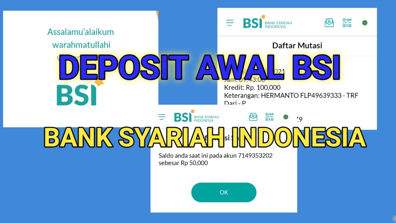 Cara Deposit Setoran Bsi Transfer Antar Bank Tanpa Biaya Admin Bank Syariah Indonesia Youtube