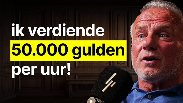 Ex-Drugsbaron Joop Gottmers: Ik verdiende 36 Miljoen per maand!