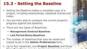 P6 PPM - LESSON 2 (Scheduling Options and Setting a Baseline) - 4. Setting the Baseline