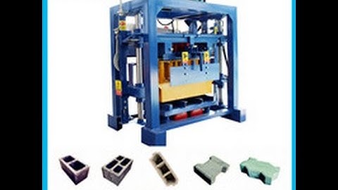 QT40-2 small concrete brick making machine for blocks and pavers