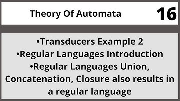 Regular Languages Introduction | Theory of Automata in Urdu | Hindi CSC312 LECTURE  16