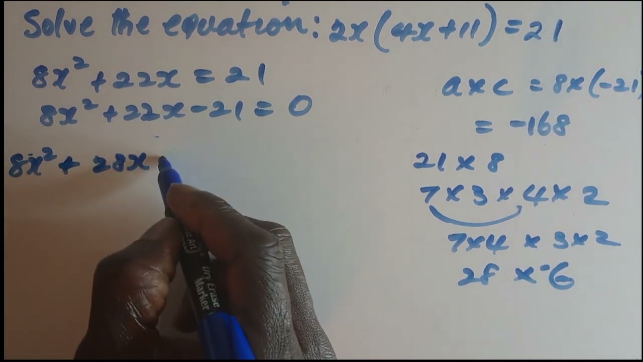 Solving an equation 