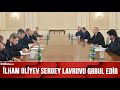 İlham Əliyev Rusiyanın Xarici İşlər naziri Sergey Lavrovu qəbul edib