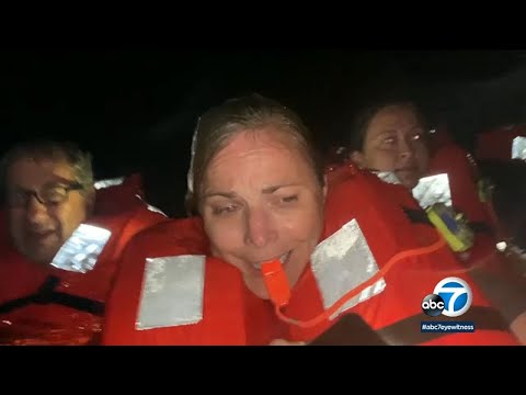 SoCal vacationers forced to jump overboard into shark-infested waters after boat catches fire | ABC7