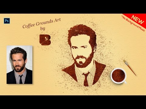 Photoshop Portrait Coffee Powder Art Effects Tutorial | Threshold Method | Photo Editing