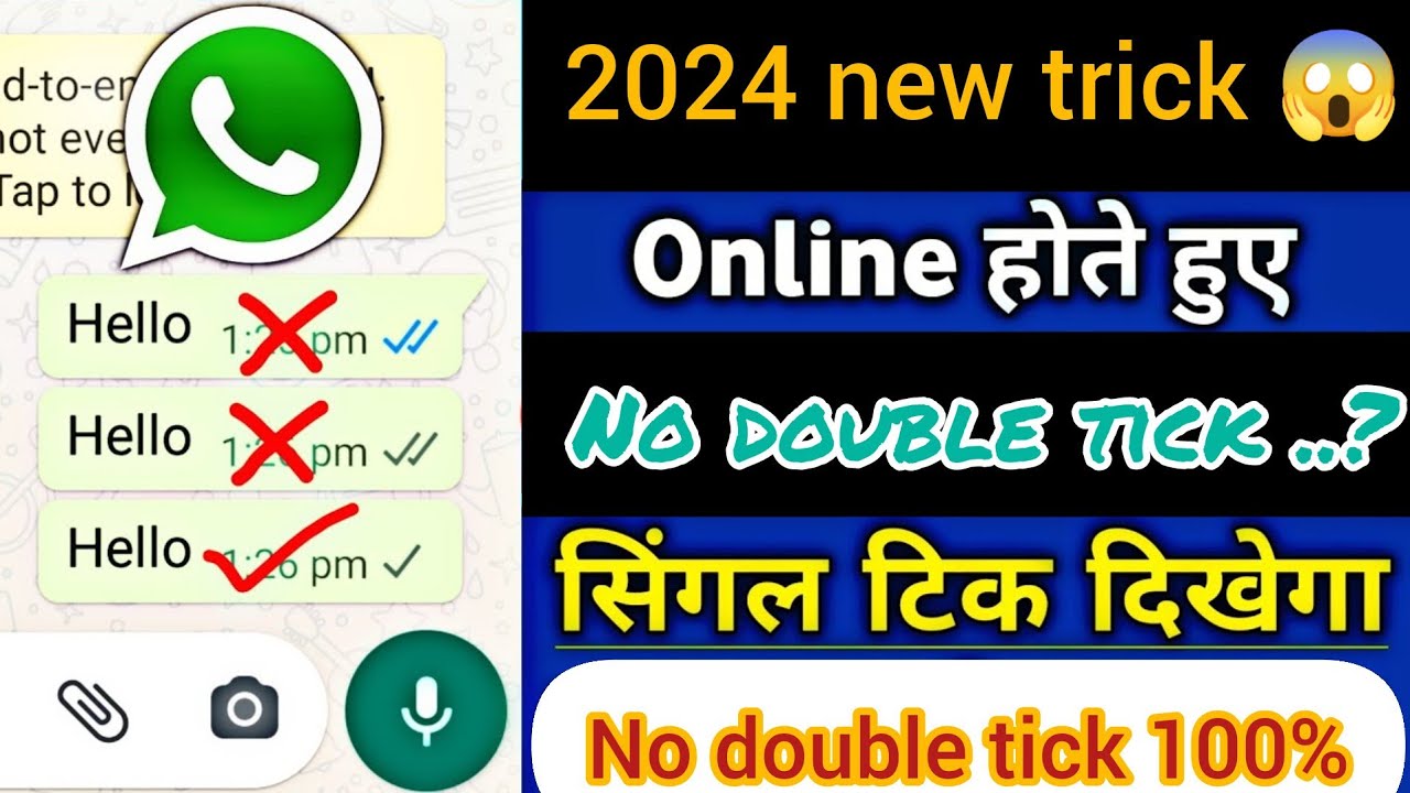 WhatsApp No Double Tick Setting 2024 L WhatsApp Single Tick Only L Hide whatsapp-no-double-tick-setting-2024-l-whatsapp-single-tick-only-l-hide
