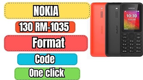 nokia 130 factory reset hard reset format