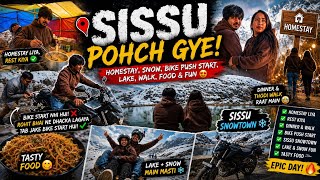 Lost in the beauty of Sissu 😍🏔️ #travelvlog #biketrip #manali #delhitomanali #yt #vlog #viralvideo 