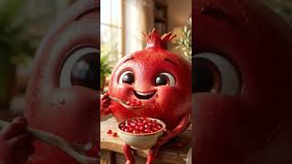“Tiny Pomegranate Character Viral Short 🔥” #cute#funny#ai#shorts#fruit#viral#baby