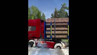 Spintires: MudRunner Mods - Truck vs Speed Bump with Logitech G23 #535 #gaming #speedbumps