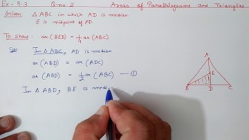 Chapter:9 Ex.9.3 (Q.2) Areas of Parallelograms and Triangles | Ncert Maths Class 9 | Cbse.