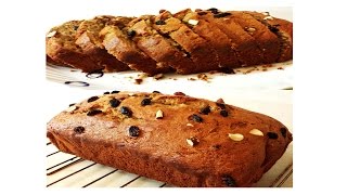 Banana Loaf Cake/Banana Bread with Whole Wheat flour | No butter, Healthier alternative