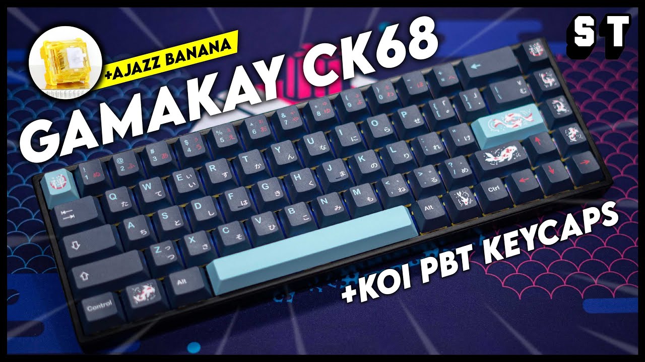 GamaKay CK68 Mechanical Keyboard Build - Ajazz Diced Fruit Banana