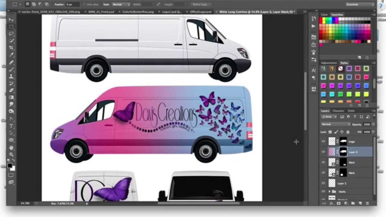 Download How to Make A Commercial Cargo Van (Car Wrap) Mockup (Tutorial) Using Adobe Photoshop - YouTube