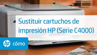 Sustituir cartuchos de impresión HP (Serie C4000) | HP Printers | HP -  YouTube
