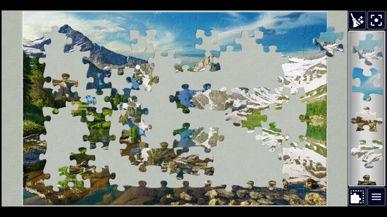 Scenic Mountain Landscape with Lake💞🥰🎉jigdawpuzzle🧩🧩//#viralvideo #videos @jigsawpuzzle667 