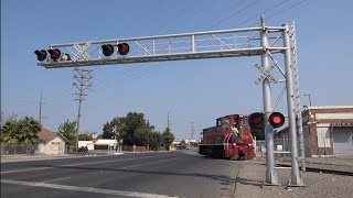 Cct 1502 Lodi Flyer Light Engine, Waterloo Rd & Hiawatha Ave. Railroad Crossing, Stockton Ca