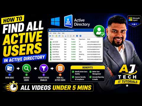 How to Find All Active Users in Active Directory