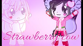 Strawberry cow// gift to my friend