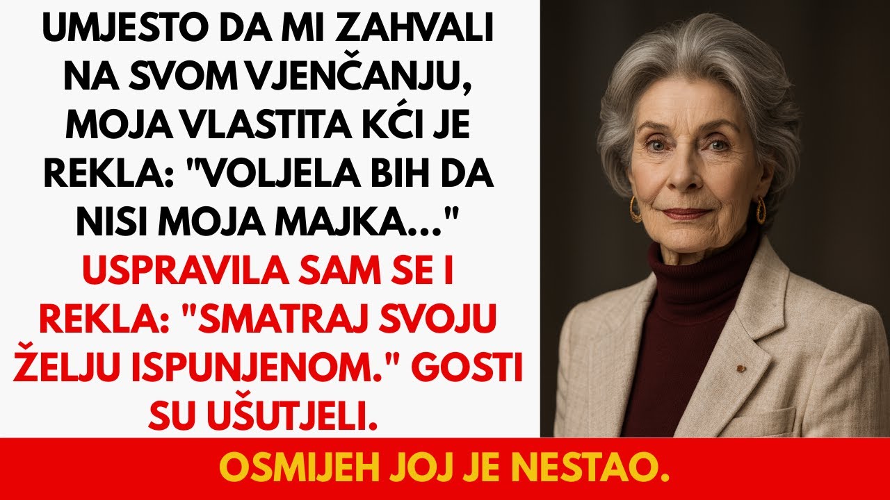 Kći mi je na vjenčanju rekla: 