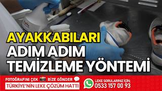 Ayakkabı Leke Çıkarma Temizleme Uygulama Videosu Dryking Leke İşçisi - Ön Leke Çıkarıcı