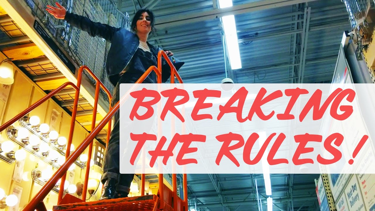 BREAKING THE RULES AT HOME DEPOT! YouTube
