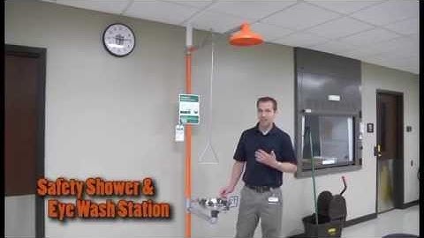 CUW Health and Safety Training - Safety Shower & Eyewash Station