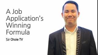 A Job Application’s Winning Formula | Work immersion 101