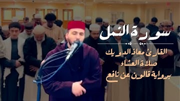 صلاة العشاء للشيخ معاذ الدويك من أمريكا | تلاوة خاشعة لما تيسر من سورة النمل | برواية قالون عن نافع