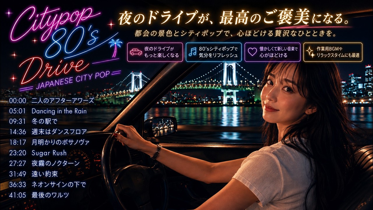 80's JAPAN--Music-cityPop-【BGM】[Recommended / Classic]After