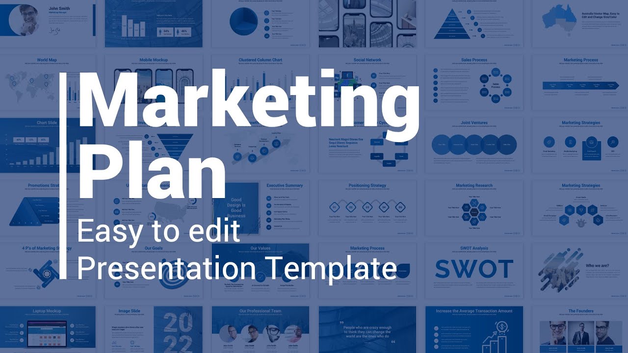 marketing plan ตัวอย่าง  2022 Update  Best Marketing Plan PowerPoint Presentation Template