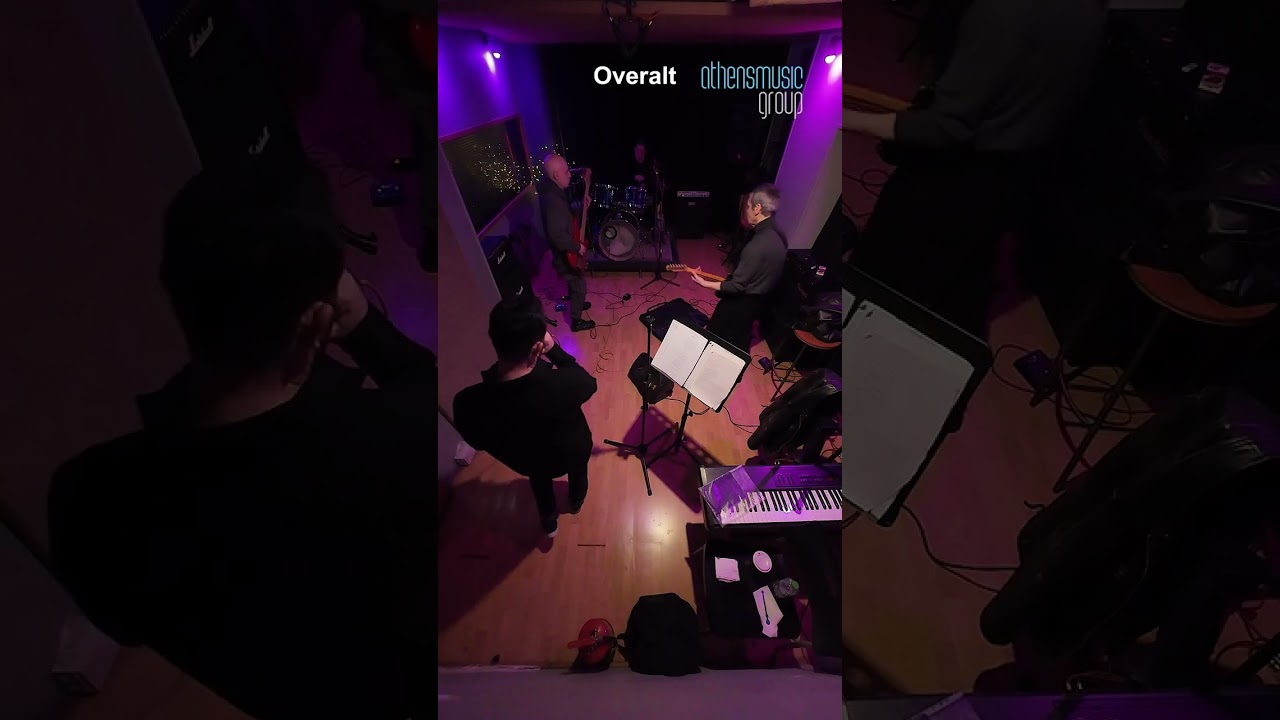 Overalt πρόβα 🎤🎹🎵🎚️🔥📍 Athensmusic Group#music #musicianlife #rehearsal #studiosession