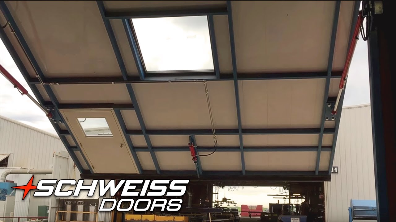 Schweiss Hydraulic Doors Automatic Wind Pins