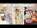 College Day in My Life *SO PRODUCTIVE* | grocery haul, in person classes, + to- do lists