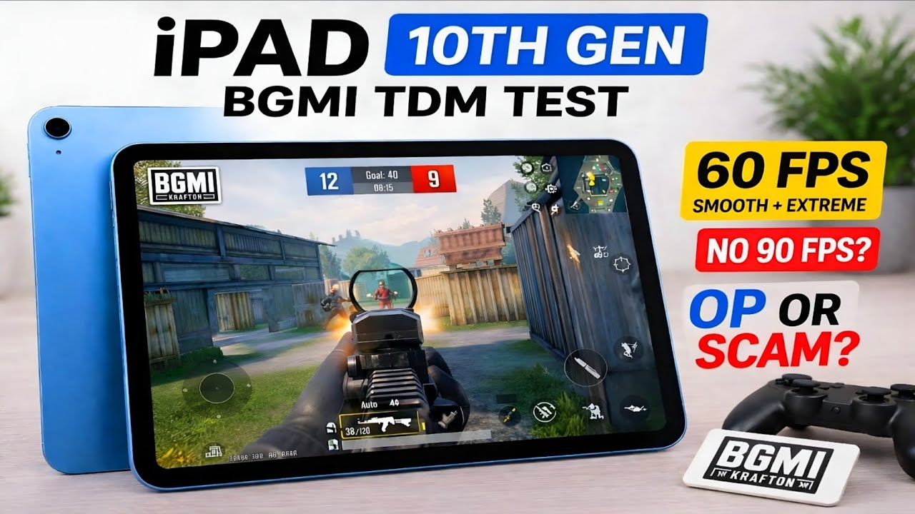 iPad 10th Generation BGMI Test 🔥 No 90 FPS 😬 Still Worth? - YouTube