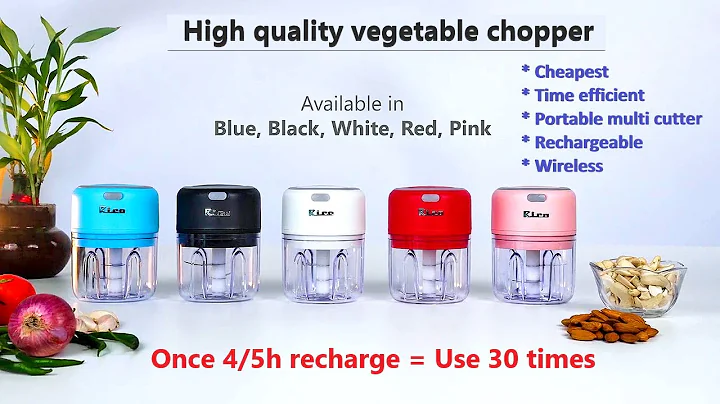 Vegetable Cutter Wireless Mini Electric Chopper | Veg Cutter Review & Demo cheap Kitchen Gadgets
