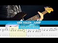 [isolated bass] Van Halen - Jump / bass cover / playalong with TAB