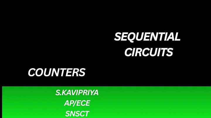 Counters | Digital Electronics | SNS Institutions