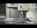 Horizontal machining a cavity for mid sized molds.