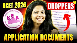 🚨 KCET 2026 Droppers: Complete Document Checklist for Application 📑