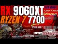 Ryzen 7 7700 + RX 9060 XT - KIT INSANO TESTES EM 24 GAMES