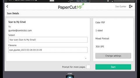 PaperCut Scan Training Video