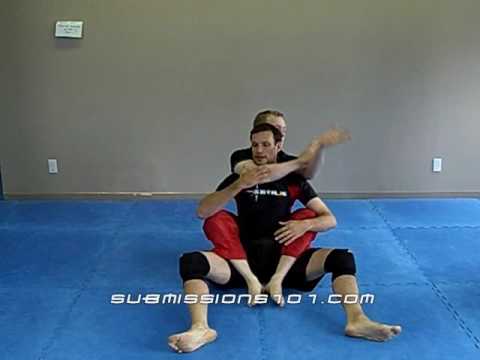 Dan from submissions 101 demonstrates a rear choke escape from the ground.