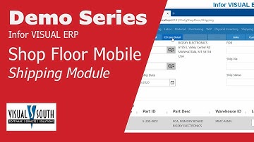 VISUAL Shop Floor Mobile - Shipping Module